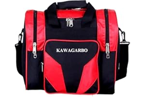 Kawagarbo Bowling Bag for Single Ball - Single Ball Tote Bag with Padded Ball Holder - Fits a Single Pair of Bowling Shoes Up to Mens Size 14