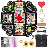 【DIY Scrapbook & Fotoalbum】 Es ist mit verschiedenen Teilen eingebaut und es ist einfach zu DIY es nach Ihren Vorstellungen und Bedürfnissen. DIY was du willst und magst; Legen Sie es auf das Gästebuch und machen Sie Ihr eigenes exquisites Fotoalbum.