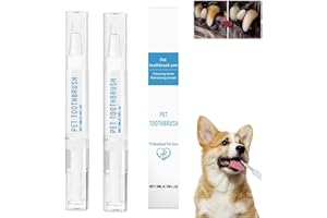 MAFHVV Haustier-Zahnbürstenstift, Zahnbürsten-Reinigungsstift für Haustiere, Haustiere Hund Zähne Reinigung Stift, Für Haustiere zur Verbesserung von Mundgeruch und zur Bekämpfung von Zahnstein (2PC)