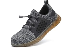 SAMKO Lightweight Breathable Steel Toe Cap Safety Shoes Work Shoes Trainers Protective Footwear for Construction Industrial