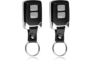 TOALUEA 2 pezzi Telecomando 433 mhz per Porta da Garage, Trasmettitore Telecomando Manuale, Apriporta da Garage 433 mhz con 2 Tasti, Universale Telecomandi Cancello per Cancelli Automatici