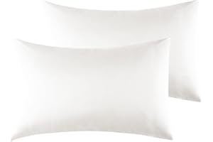 POLIGINO Zestaw 2 poszewek na poduszkę 40 x 70 cm, 100% mikrofibra - beżowe