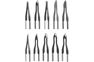 rockible Puntas de bolígrafo de pirograbado, Puntas de bolígrafo de Alambre de pirograbado, Tallas Altamente elásticas, Puntas para Quemar Madera Resistentes a