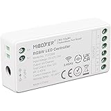LIGHTEU®, Milight Miboxer 2.4GHz RGBW RGB + controller per strisce LED bianche Uscita DC12V/24V max. 12A, FUT038S