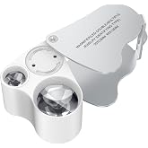 SOME 30 x 60 x Jeweler Magnifier with LED Light - Jewelry, Precious Stones, Rocks, Stamps, Coins, Antiques, Models and Photos I