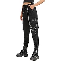 Gothicana By EMP Damen Leggings – Schwarz/weiß Gestreift, Skinny Fit, Aus Bequemem Stretch-Material