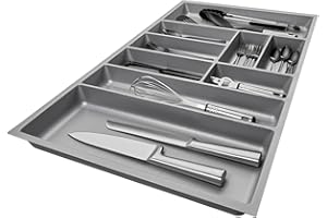 SOTOOLS SO-BOX 2 Besteckkasten Breite 80,9 cm, Tiefe 46,2 cm mit silbergrauer Kanvas-Struktur für Schubladen bis Juli 2012 von NOBILIA mit einer Breite von 90 cm