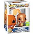 POP Funko Games: Pokemon - Charmander Salameche - Glumanda (Metallic) (Convention Limited Edition) #455 Vinyl Figure