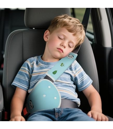 Coussin Ceinture Voiture Housses De Ceinture De Sécurité Motif Chat - Lot De 2 - Polyester Doux - Protection épaules - Réglables Velcro Housses Ceinture Sécurité Motif Chat Protection épaules