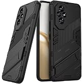 Microcase Honor 200 Matrix Serisi Armor Standlı Perfect Koruma Kılıf - Siyah Al3416
