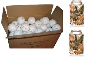 WIFFLE Balls Bulk Plastic Baseballs - Official Ball Brand - Made in USA - Multiple Quantities - Plus Bonus Beverage Koozies