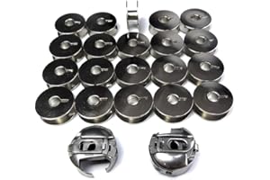 EVERNICE 2 piezas 91-105544-91 14 mm caja de bobina + 20 bobinas para Pfaff 1006 2028 6152 ++