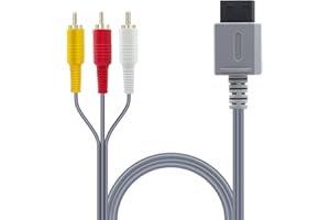 Mcbazel Cavo AV per console Wii e Wii U 1,8 m Cavo AV stereo per Wii/Wii U/NS di connessione TV di alta qualità per sistemi di gioco