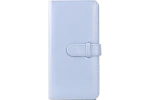 ENJOY-UNIQUE Mini album fotografico con 80 tasche, compatibile con stampanti Polaroid Fujifilm Instax SQUARE SQ40 SQ1 SQ20 SQ10 SQ6 SHARE SP-3 Polaroid (blu)