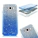 Produktbild Galaxy J5 2016 Hülle, MOMDAD TPU Case Cover für Samsung Galaxy J5 2016 J510 Glitzer Bling Handyhülle Schutzhülle Silikon Weich Kristall Glitter Anti-Kratzer Handy Schale Tasche - Gradient Blau