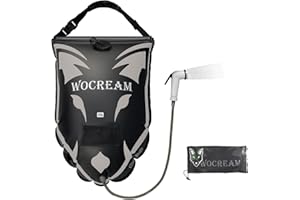 CyConncet Camping Shower Outdoor, 6.6 Gallons/25L Camping Shower Bag, TPU Shower Bag, Large Water Flow, Handheld Shower, Solar Shower, Portable Shower for Camping, Beach, Backpacking
