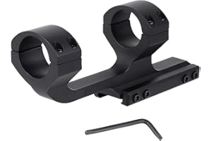 FOCUHUNTER Anneaux de Montage de Lunette Tactique avec goupille d'arrêt 30mm / 25.4mm Supports décalés à Profil Mince pour Rail Picatinny