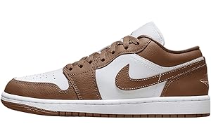 NIKE Air Jordan 1 Low Women's Shoes (DC0774-202, Archaeo Brown/White/Archaeo Brown)