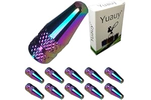 Yuauy 10 Pcs Fantasy Colorful MTB Bike Bicycle Road Racing Coloured Metal Anodized Machined Aluminum Alloy Tire Style Valve Cap Dust Covers