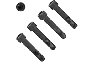 TERF® M6 X 30mm Hex Socket Cap Head Machine Screws Self Colour Black High Tensile Grade 12.9 Machine Screw M6 (6mm) X 30mm Allen Key Hexagonal Socket cap Bolts - Pack of 20