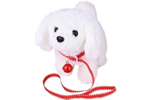 WORWODER Spielzeug Hund für Kinder Haustier Mädchen Junge Interaktives Plüschtier mit Gehen,Bellen,Schwanzwedeln, Elektronisch Plüschwelpe Spielzeug Haustier für 3 4 5 Jahre alt