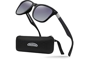 Perfectmiaoxuan Lunettes de soleil polarisées hommes femmes Mode Sommer Vacances Extérieur Conduite Pêche Course à pied incassable Lunettes