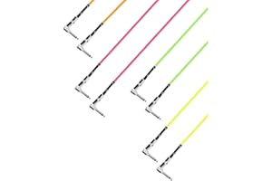 Adam Hall Cables 4 STAR IRR 0060 NEO SET Pedalboard Patch Cable | Set of 4 Adam Hall angled Jack TS | 0.6 m