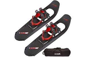 ‎SKINSTAR SkinStar Schneeschuh 25 INCH Schneeschuhwandern Schneeschuhe bis 100 kg Black
