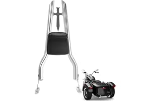 FJPACEMT 27" Chrome Freewheeler Sissy Bar Pad For Harley Davidson FLRT Freewheeler/Road Glide 3 FLTRT 2015 2016 2017 2018 2019 2020 2021 2022 2023 2024