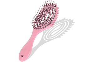 GENERISCH Haarbürste, Curly Hair Brush Detangling Brush lockenbürste Suitable for Curls & Long Hair, Haarbürste Ohne Ziepen Wet brush without Pulling, lockenkamm naturlocken for Women (pink)