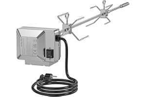 Onlyfire BRK-6034 Kompletny zestaw rożna ze stali nierdzewnej, wkład rożna do serii Weber Genesis II 200 i 300 oraz Genesis II LX 200 i 300