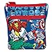 Produktbild Perletti Marvel Comics Design Verstellbarer Schultergurt flach Umhängetasche Messenger mit Reißverschluss - 21 x 18 cm - Motiv von AVengers Iron Man Hulk Spiderman und Captain America - Blau