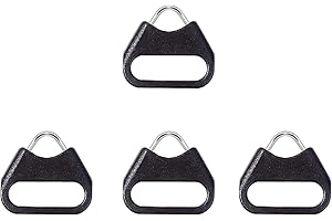 VKO Anillo de triangular con capucha protectora, gancho triangular y tapa de plástico para conectar la Cámara y la correa de la Cámara (2 pares)