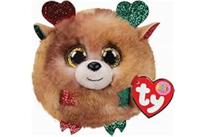 TY Teeny Puffies - Christmas Renne Fudge - 10 CM
