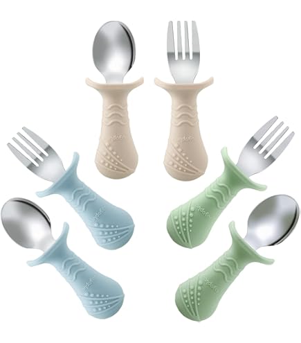 PandaEar 3er Set Edelstahl Baby Teller - Rutschfeste Saugnapfteller Mit Unterteilungen Pink