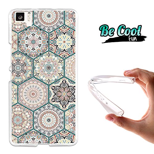 BeCool Fun - Funda Gel Flexible para bq Aquaris M5 Carcasa TPU Fabricada con la Mejor Silicona  Protege y se Adapta a la Perfecci  n a tu Smartphone y con Nuestro Exclusivo Dise  o Mosaico de rosetones