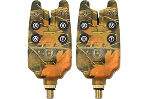 TOPHOMER Fishing Bite Alarm, Fishing Bite Alarm With Indicator LED, Bite Alarm With Volume + Tone Control, Carp And Pike Fishing Bite Alarm, Fishing Bite Speaker Indicators