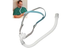JIAWU Cuscino Nasale con Copricapo, Sostituzione della Cinghia del Copricapo per Airfit, Fascia per Maschera Respiratoria Domestica Regolabile per Adulti, Include Copricapo