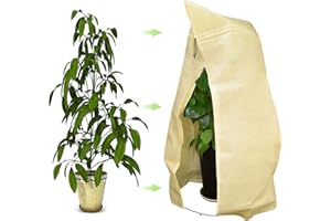 Yidaxing Hivernage pour Plantes, Housse de Plante, Housse de Protection pour Plante Non Tissée Protection Contre Le Gel des Plantes en Pots et Rosiers (120 x 180CM)