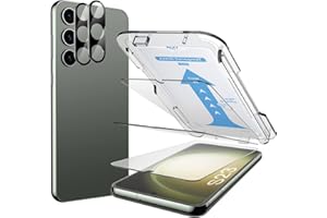 MOWEI [3+2 Sztuki] Ochraniacz Ekranu do Samsung Galaxy S23, 3X Szkło Hartowane, 2X Zabezpieczenia Obiektywu Aparatu, Twardość 9H, Odciski Palców ID, Case Kompatybilne