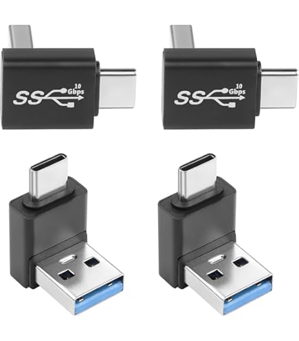 Adattatore USB Tipo C A 90° Da Maschio A Femmina, Destro E Sinistro, Per USB -C 3.1, Per Notebook, Tablet E Telefono Cellulare