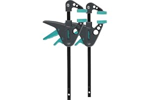 wolfcraft Mini-enhandstving EHZ I 3455100 I enhandstving för modellbygge. | Kompakt 110 mm spännhandverktyg med gummerade käftar och enkel tryckfrigöringsspak för hantverksprojekt. 3455100