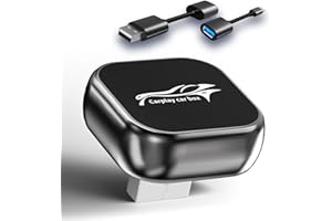 DIEBA Wireless Carplay & Android Auto Adapter, 2025 Upgrade Metalldesign Mini USB & Stabiler 2-in-1-Dongle, Converts Factory Wired to Wireless CarPlay Dongle for Cars from 2017, Plug and Play, No Latency