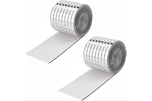 AHAIMY 3200 Stück Spiegel Mosaik, Spiegel Mosaik Selbstklebend, Discokugel Spiegel, Glas Mosaikfliesen Selbstklebend Wandaufkleber, für Küche, Bad, Restaurant, Hotel, Bar