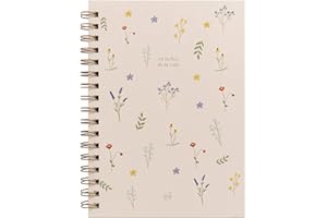 UO - Cuaderno A5 - En la flor de la vida, Tapa dura, 200 páginas, libreta puntos, 15x22 cm