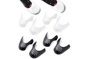 ZWZNBL 4 Pairs Men Shoes Crease Protector Against Shoe Creases，For Running Casual Shoes, Anti Crease Shields Prevent Front Creases Indentation
