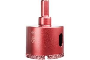 Meccion 45 mm, profesjonalna, spawana diamentowo, otwornica, do płytek, porcelany, ceramiki, marmuru, szkła