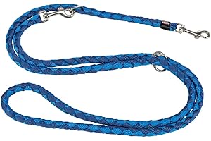 TRIXIE Hundeleine Cavo V-Leine L–XL, 2,00 m ø 18 mm in indigo/royalblau - verstellbare Leine für Outdooraktivitäten - für große bis sehr große Hunde - 143613