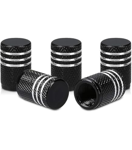 Misuyue Ventieldoppen voor de auto, aluminium ventieldoppen, bandenventieldoppen voor auto's, vrachtwagens, motorfietsen, terreinwagens en fietsen (4 stuks