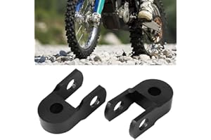 Jadpes Amortiguador de Aluminio, Extensor de extensión de Altura de Amortiguador de CNC Negro Elevador para Quad Moto Motor Pit Dirt Trail Bike(no Screws)